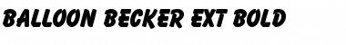 Balloon Becker Ext Bold Regular Font