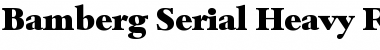 Bamberg-Serial-Heavy Regular Font