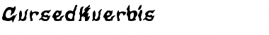 CursedKuerbis Regular Font
