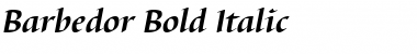 Barbedor Bold Italic Font