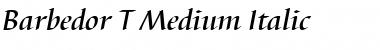 Barbedor T Italic Font