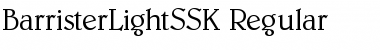 BarristerLightSSK Regular Font