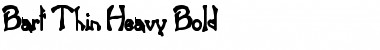 Download Bart Thin Heavy Font
