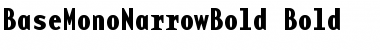 BaseMonoNarrowBold Bold Font