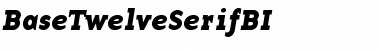 Download BaseTwelveSerifBI Font