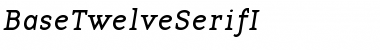 BaseTwelveSerifI Font