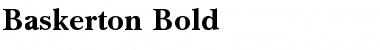 Baskerton Bold Font