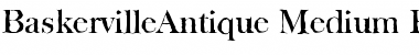 BaskervilleAntique-Medium Regular Font
