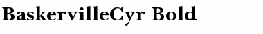 BaskervilleCyr Bold Font