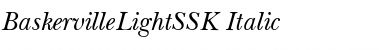 BaskervilleLightSSK Italic Font