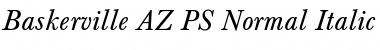 Baskerville_A.Z_PS Font