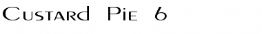 Custard Pie 6 Regular Font