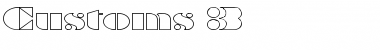 Download Customs 3 Font Download Customs 3 Font