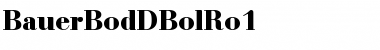 BauerBodDBolRo1 Font