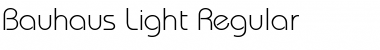 Bauhaus Light Regular Font