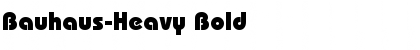 Bauhaus-Heavy Bold Font