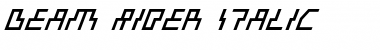 Beam Rider Italic Font