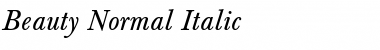 Beauty Normal-Italic