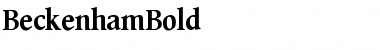 BeckenhamBold Font