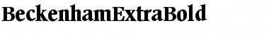 BeckenhamExtraBold Font