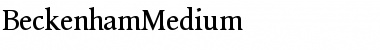 BeckenhamMedium Font