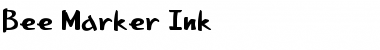 Bee Marker Ink Regular Font