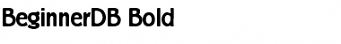 BeginnerDB Bold Font
