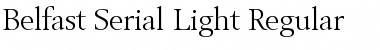 Belfast-Serial-Light Regular Font