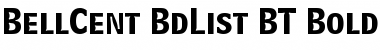 BellCent BdList BT Bold Listing Font