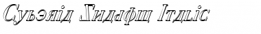 Cyberia Shadow Italic Font