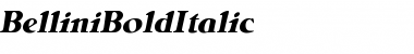 Download BelliniBoldItalic Font