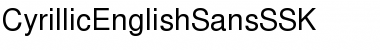 Download CyrillicEnglishSansSSK Font