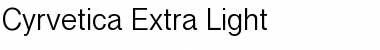 Cyrvetica Extra Light Font