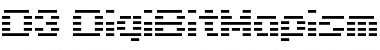 D3 DigiBitMapism type A wide Regular Font