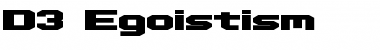 Download D3 Egoistism Font