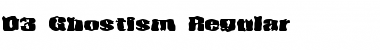 D3 Ghostism-Regular Regular Font
