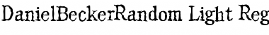 DanielBeckerRandom-Light Regular Font