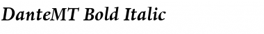 DanteMT BoldItalic Font