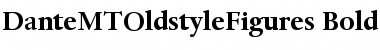 DanteMTOldstyleFigures Bold Font