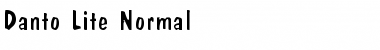 Danto Lite Normal Font