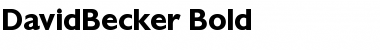 DavidBecker Font