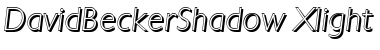 DavidBeckerShadow-Xlight Italic Font