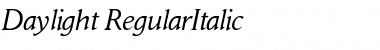 Daylight RegularItalic