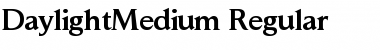 DaylightMedium Regular Font