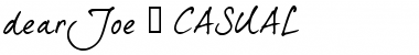 dearJoe 5 CASUAL trial Regular Font