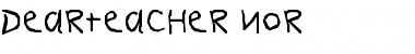 Download DearTeacher-Nor Font