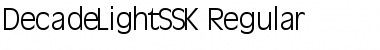 DecadeLightSSK Regular Font
