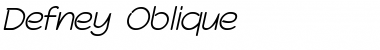 Defney Oblique Font