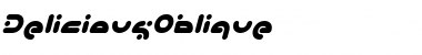 DeliciousOblique Regular Font