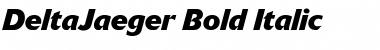 DeltaJaeger BoldItalic Font